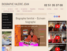 Tablet Screenshot of biographe-valeriejean.fr